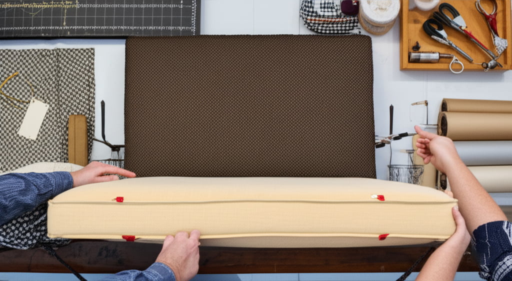 How to Reupholster a Cushion Without Losing Your Mind (Or Your Fabric)