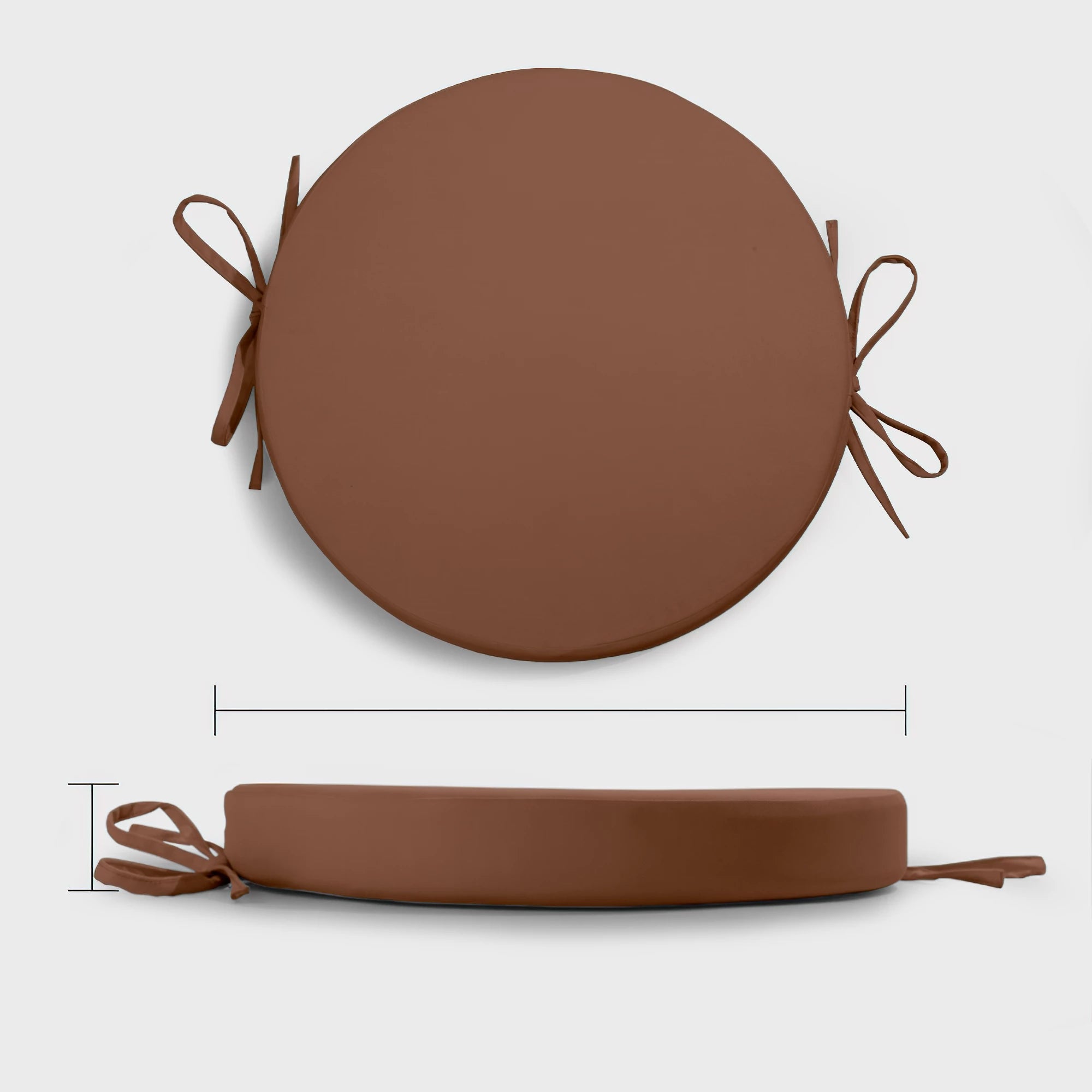 Rulaer® Waterproof Bistro Round Chair Cushion With Ties - Rulaer