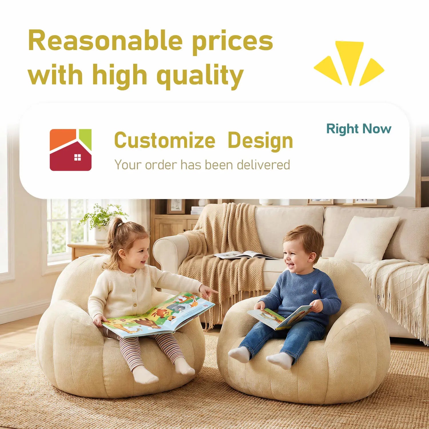 Rulaer®High-density foam-filled beanbag sofa