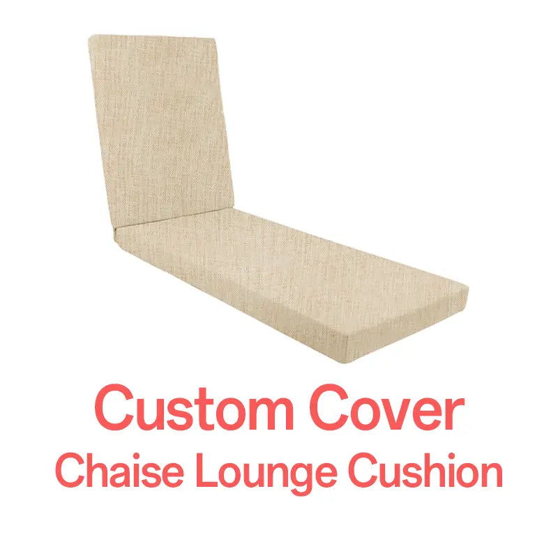 Rulaer® Custom Chaise Lounge Cushion Cover Indoor Outdoor - Rulaer
