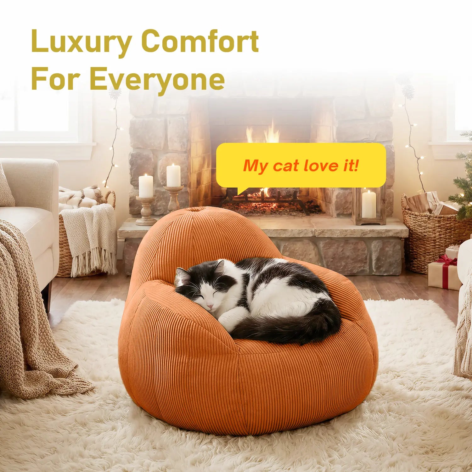 Rulaer®High-density foam-filled beanbag sofa
