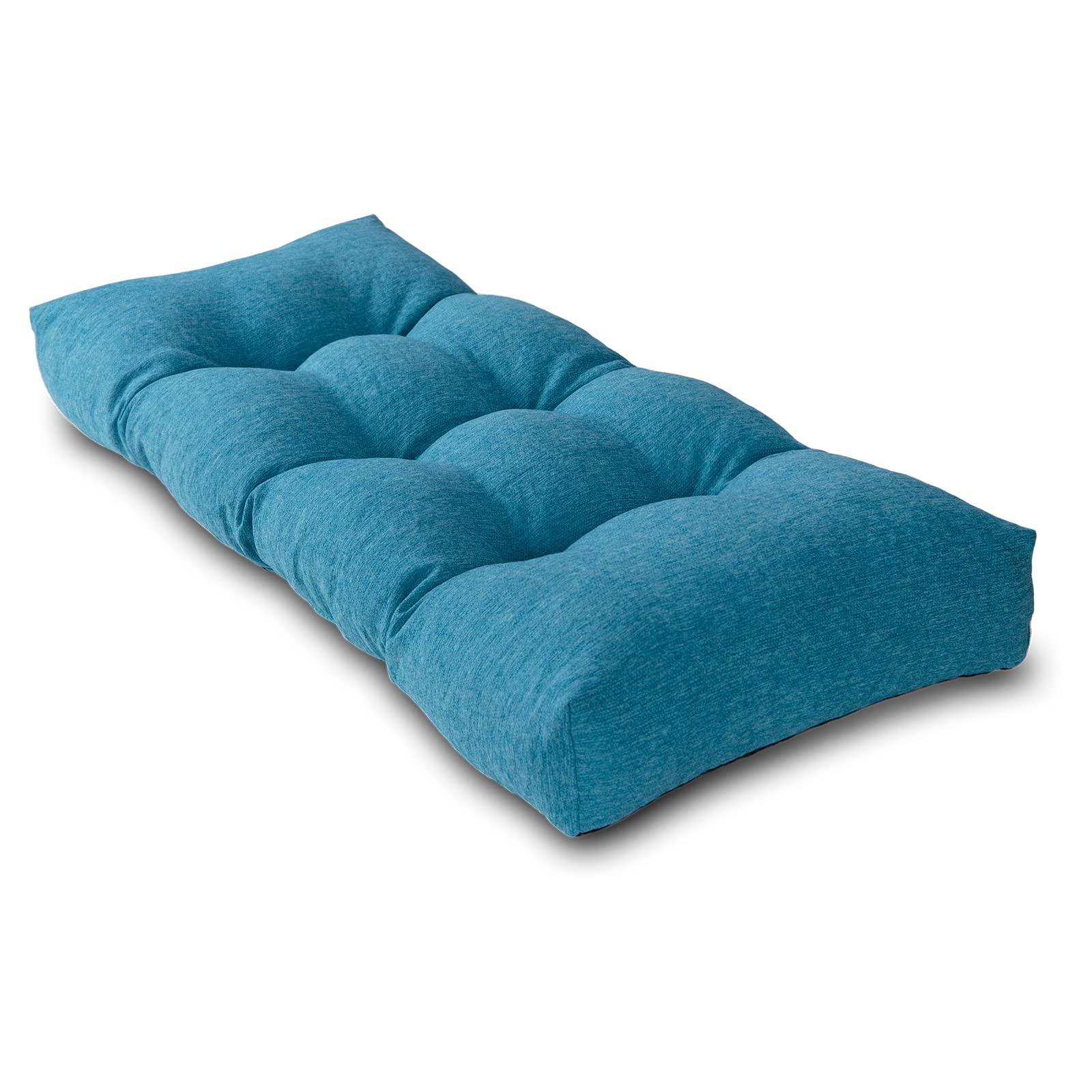 Tufted Bench Cushion with High-Density Foam and Non-Slip Backing