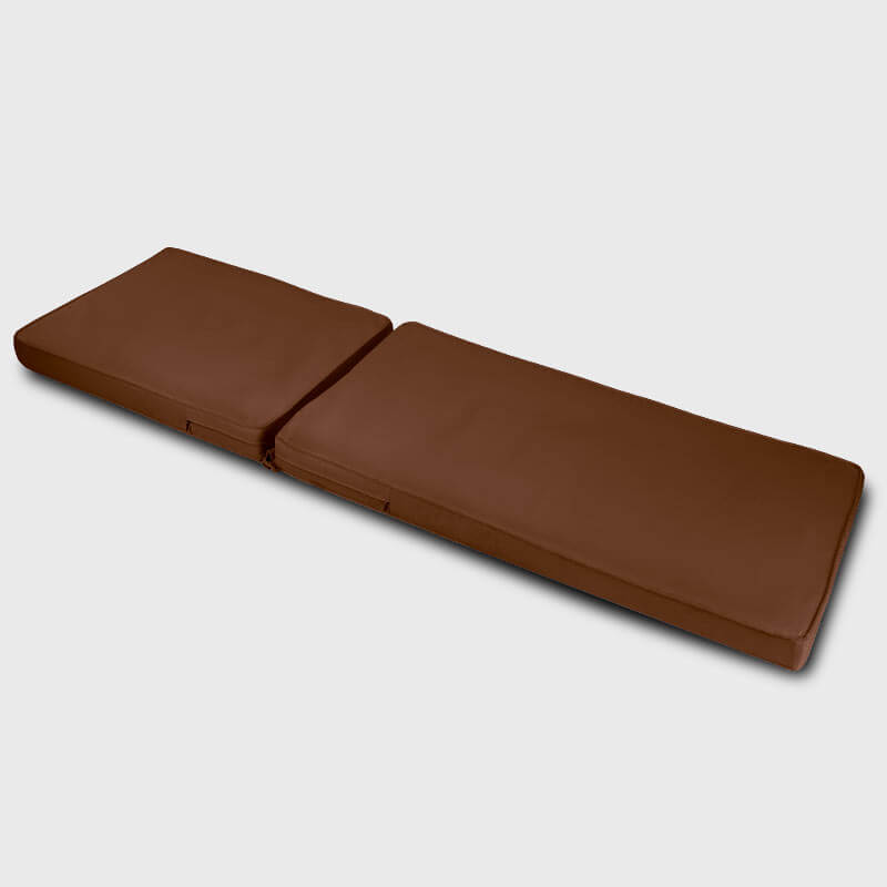 Brown Outdoor Waterproof Chaise Lounge Cushion is used in patio chaise lounge chair | Rulaer cushion