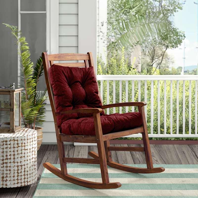 Rulaer® Garden High Back Rocking Chair Cushion - Rulaer