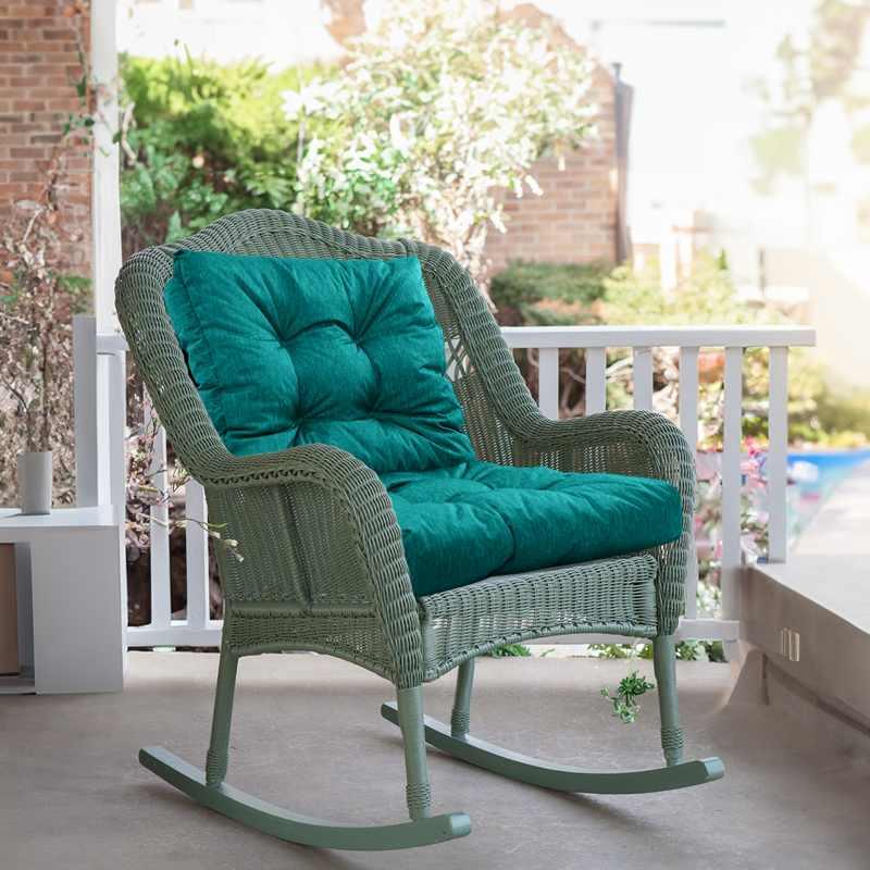 Rulaer® Garden High Back Rocking Chair Cushion - Rulaer