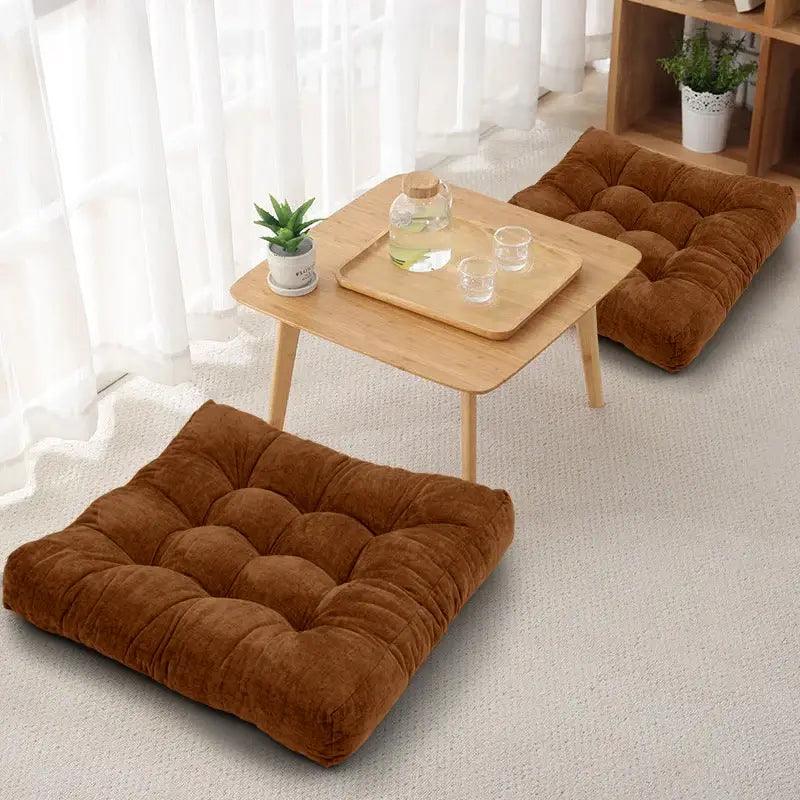 Square Tufted Floor Pillow for Living Room - Rulaer