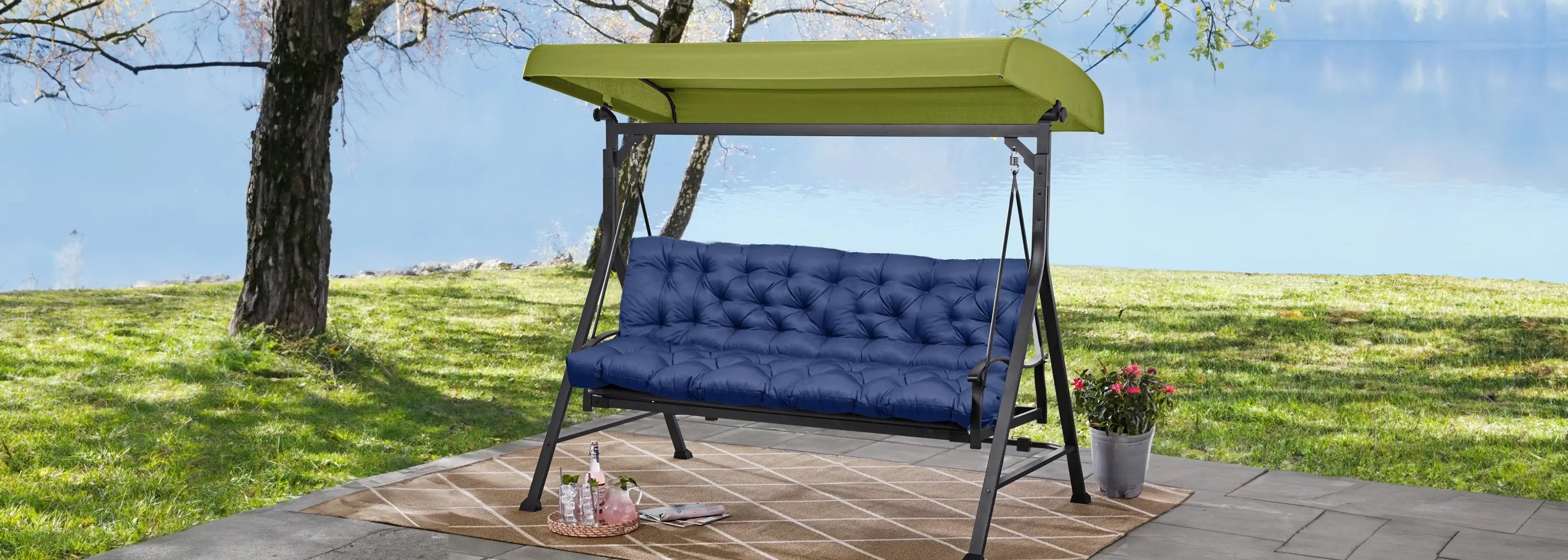 The Garden Tufted Swing Cushion can also be used for special outdoor events or gatherings. Whether it's a garden party, wedding reception, or outdoor picnic, it offers comfortable seating for guests. | Rulaercushion