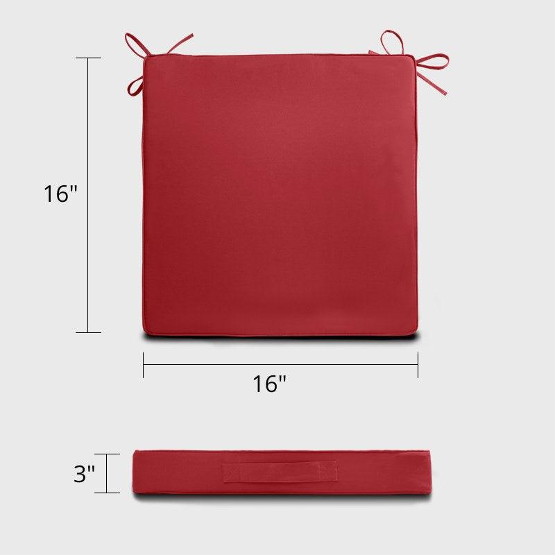 Rulaer® Exterior Chair Cushions with Ties - Rulaer