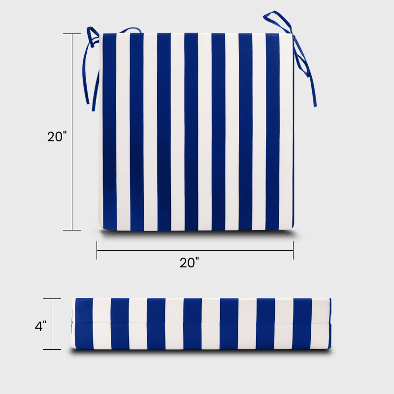 Rulaer® Outdoor Chair Cushion Pads With Ties - Rulaer