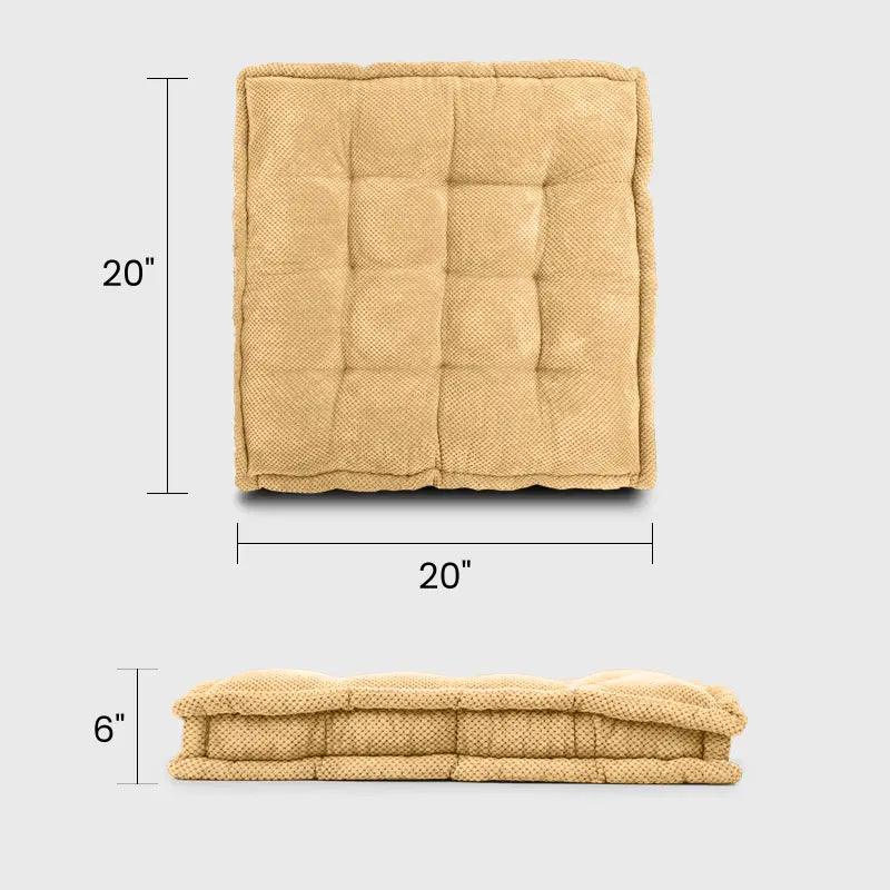 Square Meditation Floor Pillow for Yoga - Rulaer