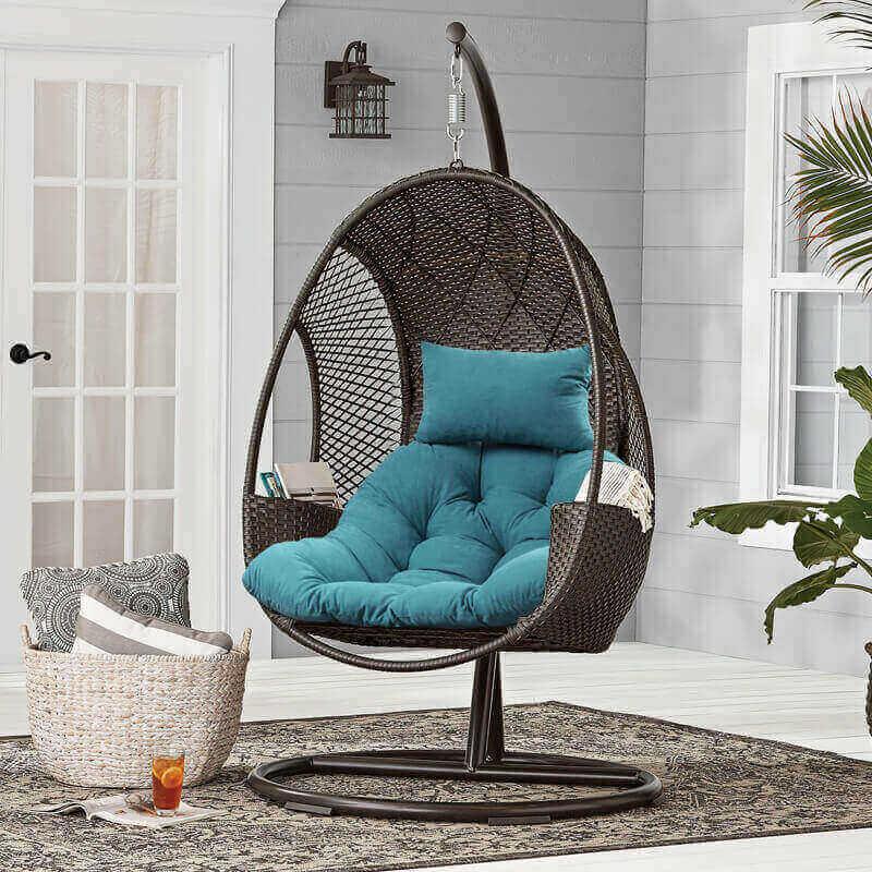 Rulaer® Tufted Swing Hanging Egg Chair Cushion - Rulaer