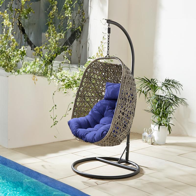 Rulaer® Tufted Swing Hanging Egg Chair Cushion - Rulaer