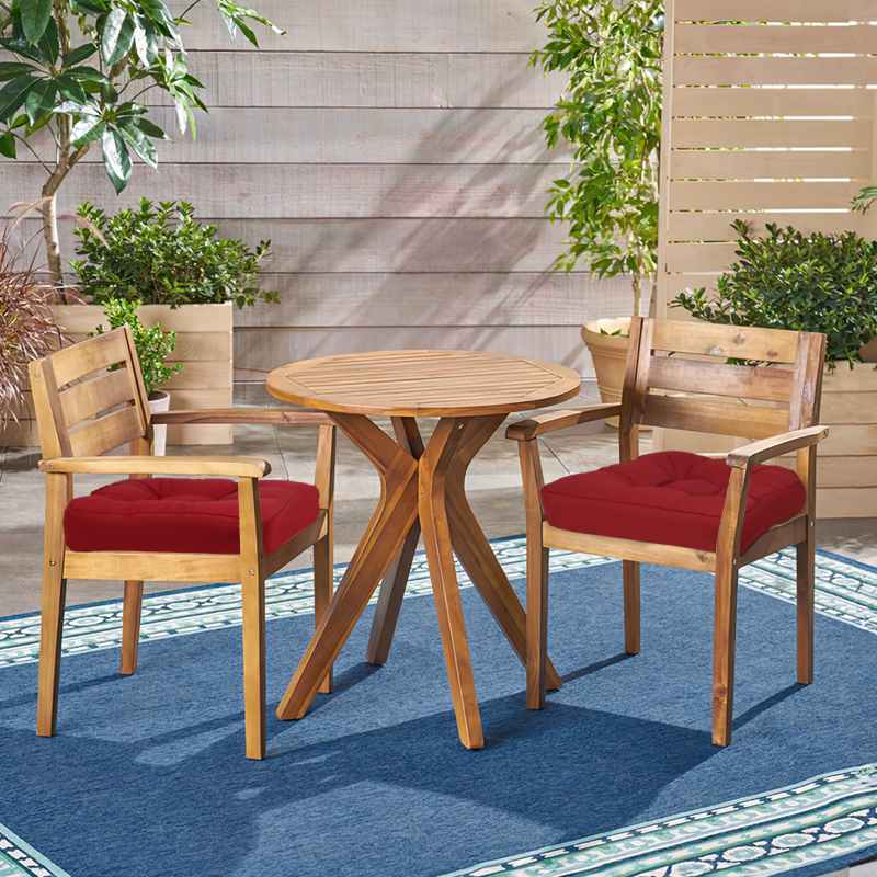 Two Piece of Garden Waterproof Chair Cushions - Rulaer