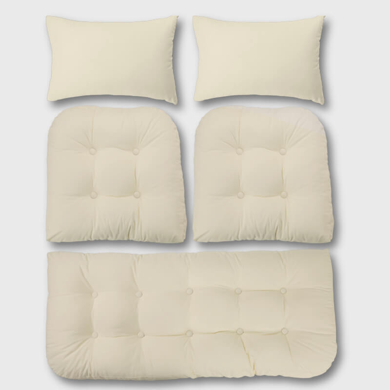 Rulaer® Patio Wicker Loveseat Cushion Sets - Rulaer