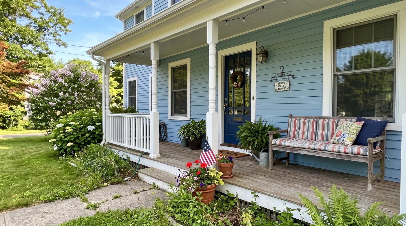 4th of July Porch Ideas That Actually Get Used — Starting with the Bench