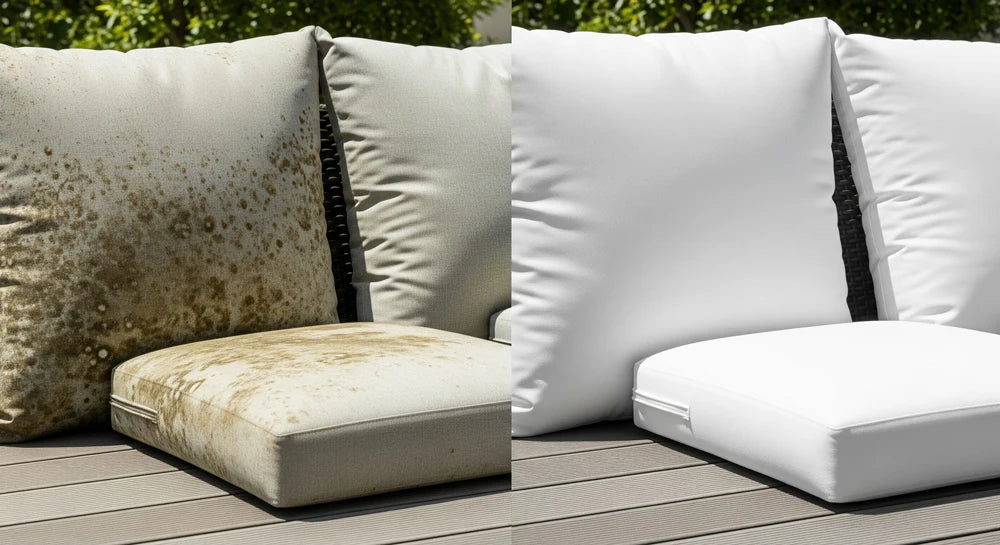 Battle-Tested Ways to Remove Stubborn Mold From Your Outdoor Cushion