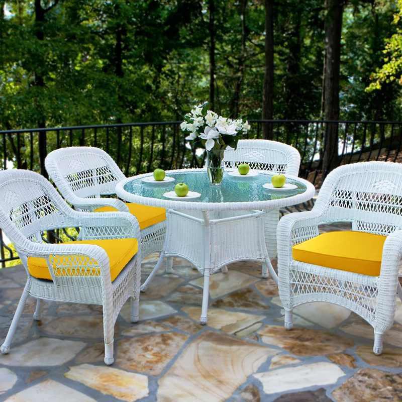 Backyard U Shape Chair Cushion could be used in outdoor backyard arm chairs | Rulaer