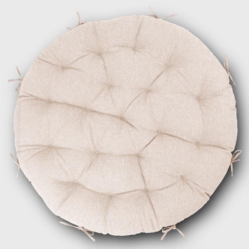 Beige Outdoor Papasan Seat Cushion adds comfort and style to your swing chair | Rulaer