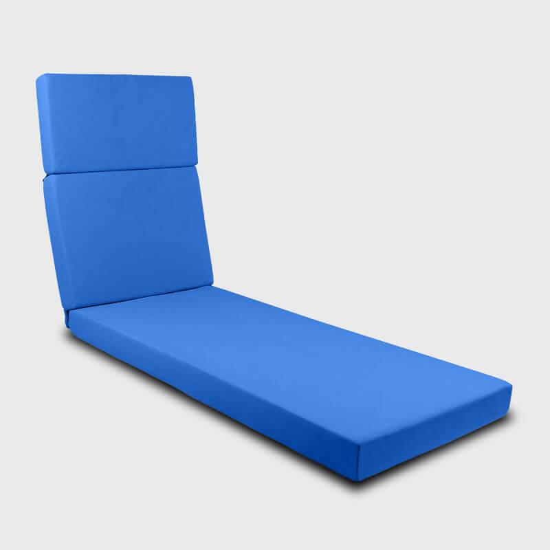 Blue Outdoor Deck Chaise Lounge Cushion | Rulaer