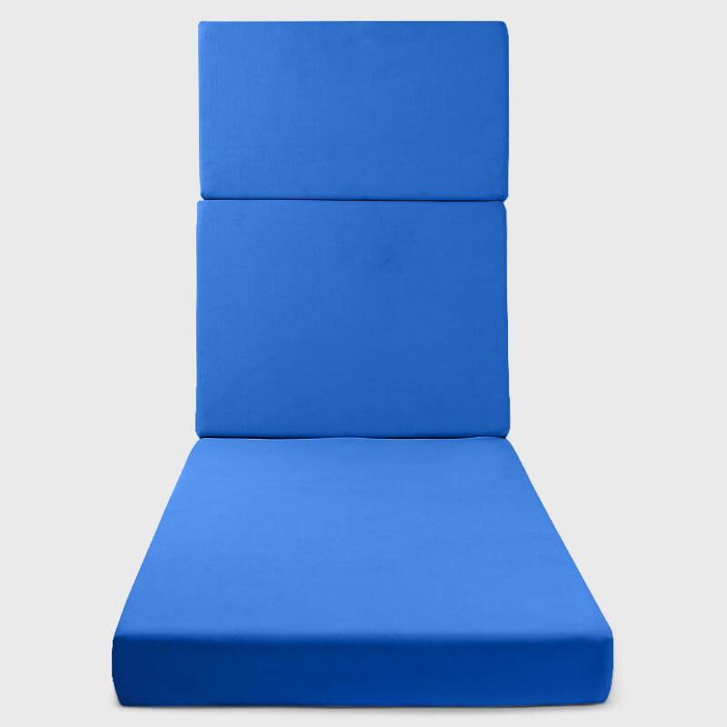 Blue Outdoor Deck Chaise Lounge Cushion | Rulaer