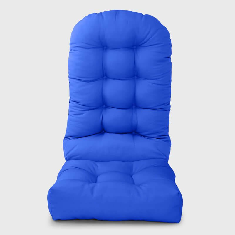 Blue Outdoor Tufted Rocking Chair Cushion | Rulaer