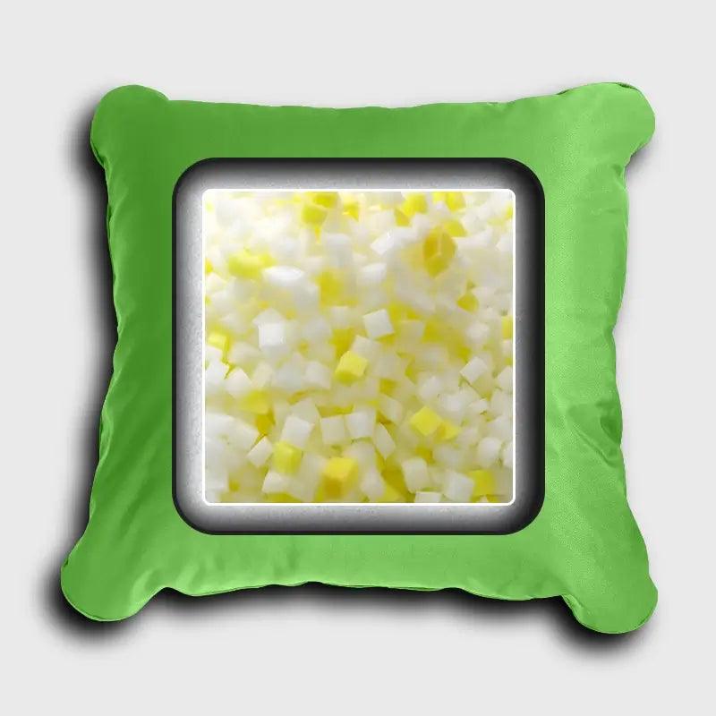 Bright green Indoor or Outdoor Deep Seat Cushion has sponge particles and silk floss, super light weight good rebound effect | Rulaercushion