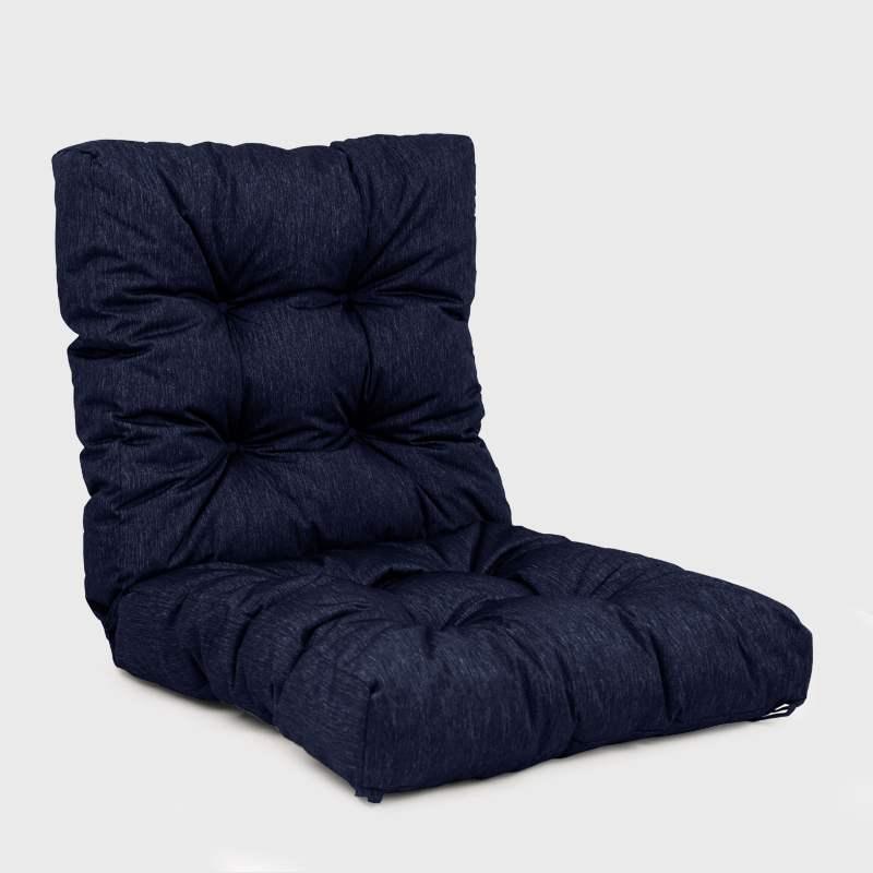 Deep blue Garden High Back Rocking Chair Cushion | Rulaer