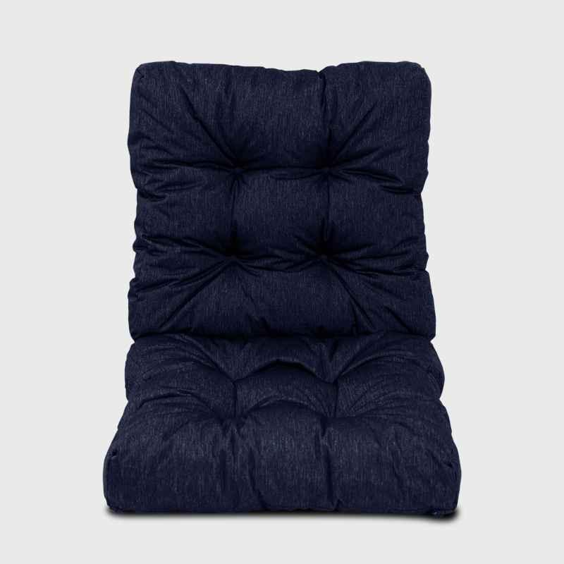 Deep blue Garden High Back Rocking Chair Cushion | Rulaer