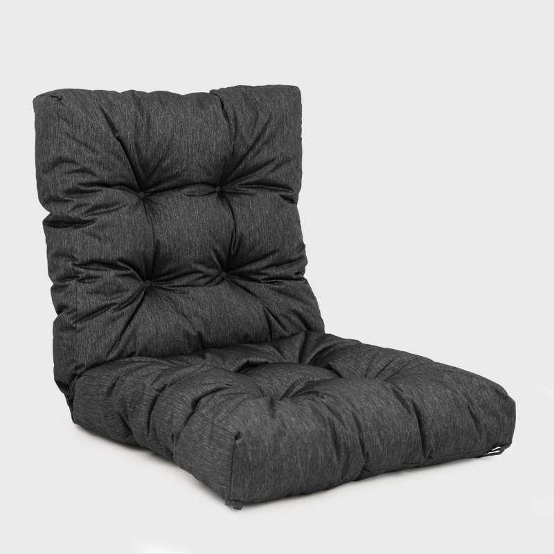 Deep gray Garden High Back Rocking Chair Cushion | Rulaer