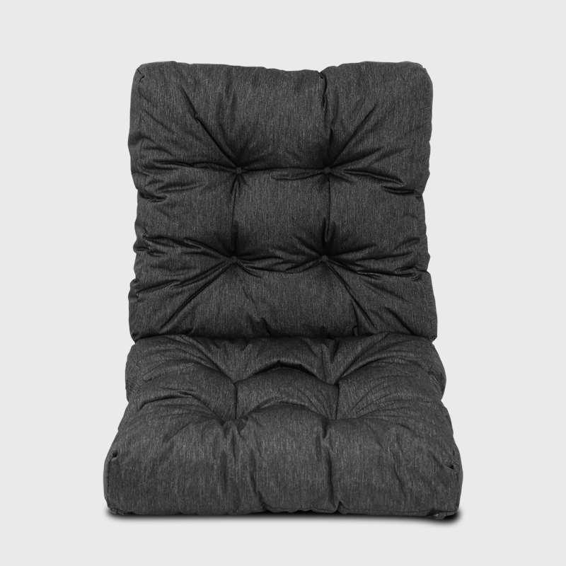 Deep gray Garden High Back Rocking Chair Cushion | Rulaer