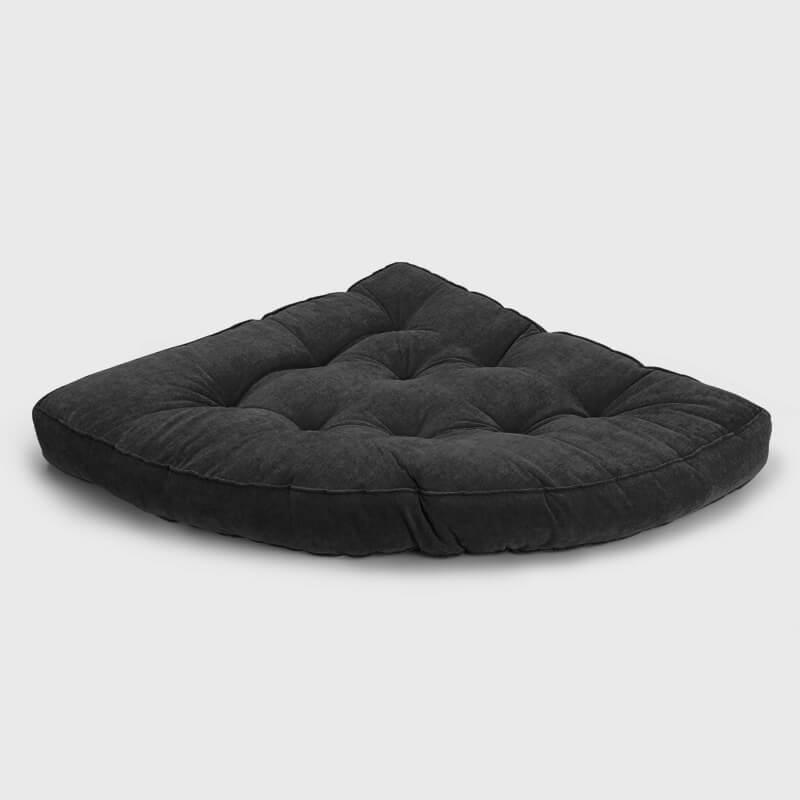 Deep gray Large Reading Nook Floor Cushion can be placed on the corner | Rulaer