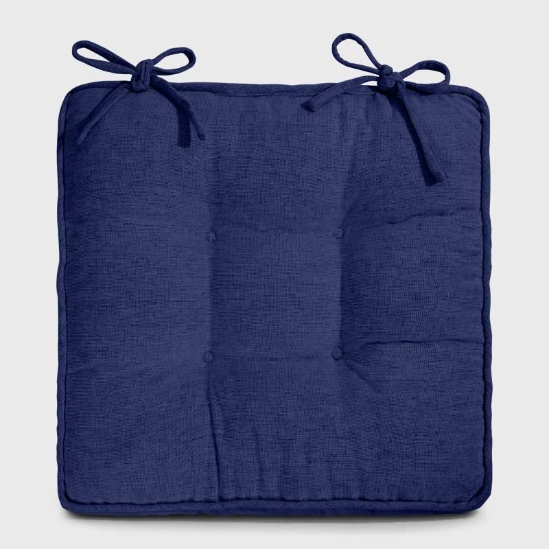 Denim blue Chair Cushions For Dining Chairs is well collocate with your indoor furniture | Rulaer