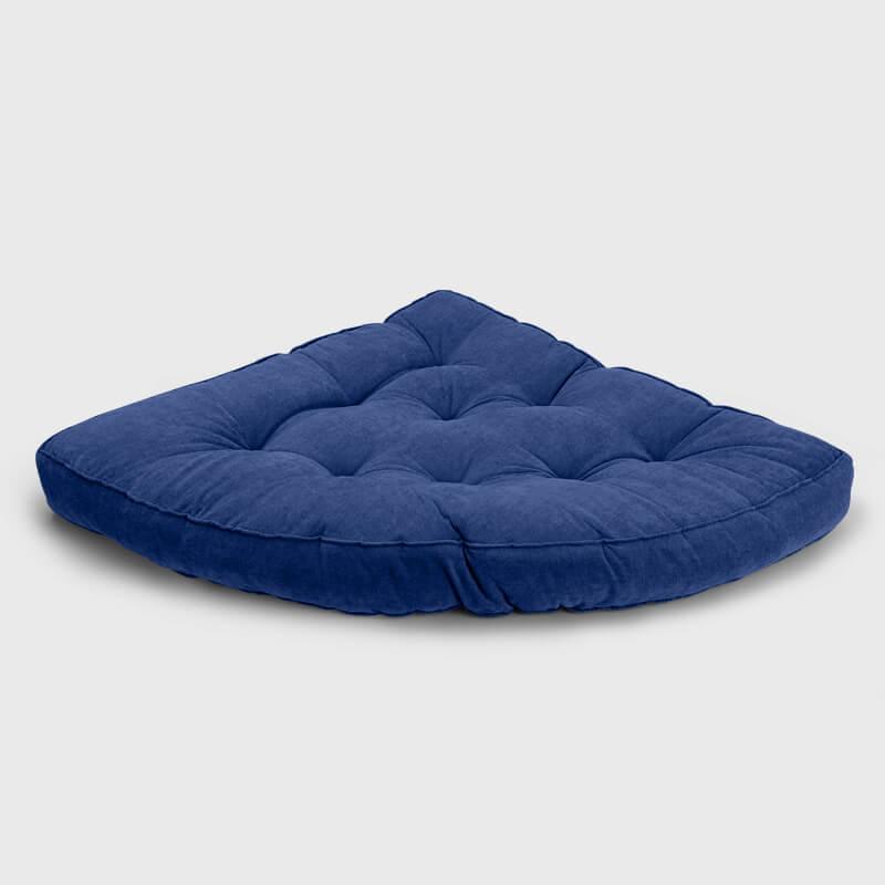 Denim blue Large Reading Nook Floor Cushion can be placed on the corner | Rulaer