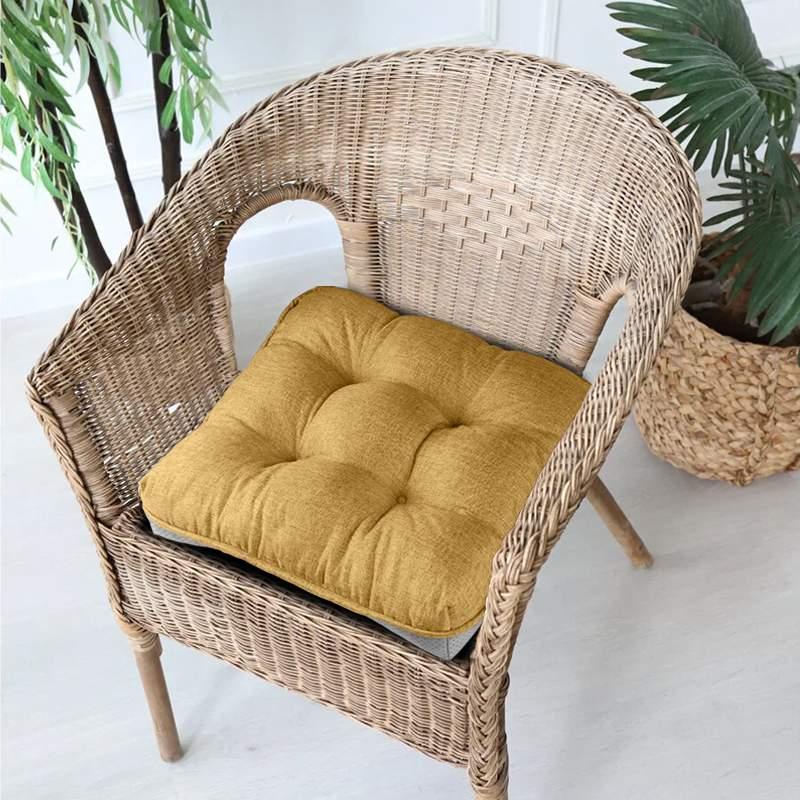 Dinette Chair Cushions with Ties can be used in rattan chairs | Rulaer