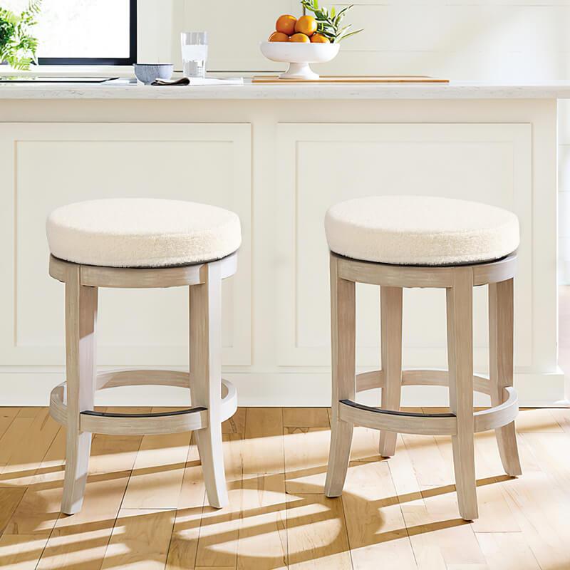 Dining Circle Bar Stool Cushion is placed on the bar stool chairs | Rulaer