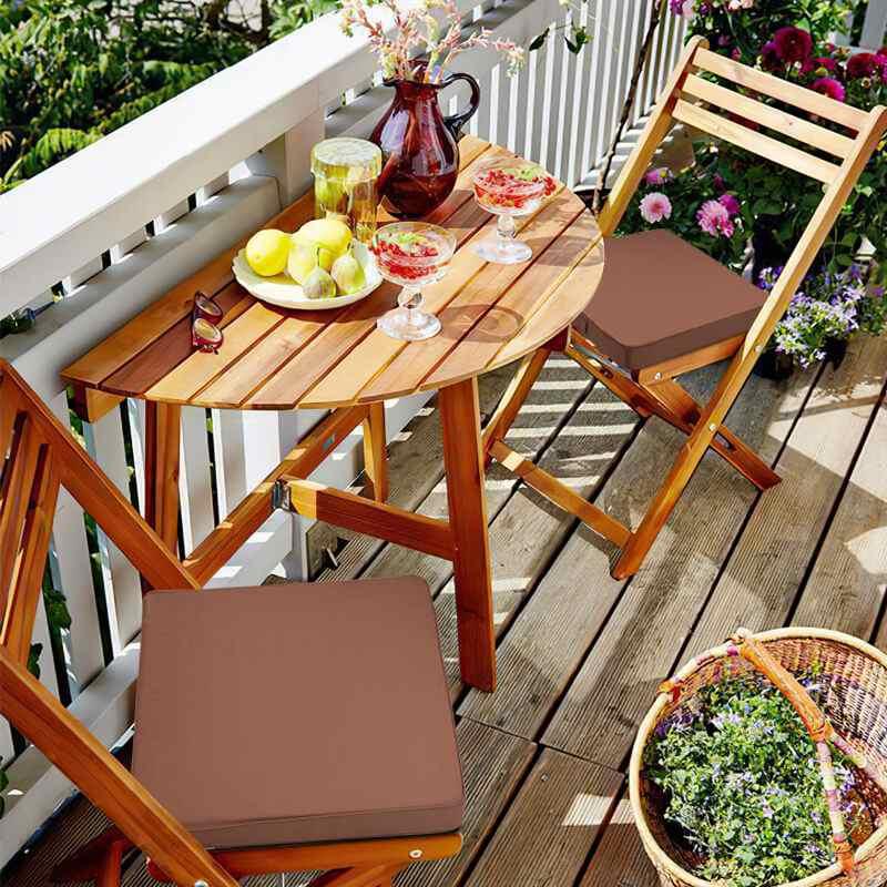 Exterior Chair Cushions with Ties with could be placed on the patio coffee chairs | Rulaer