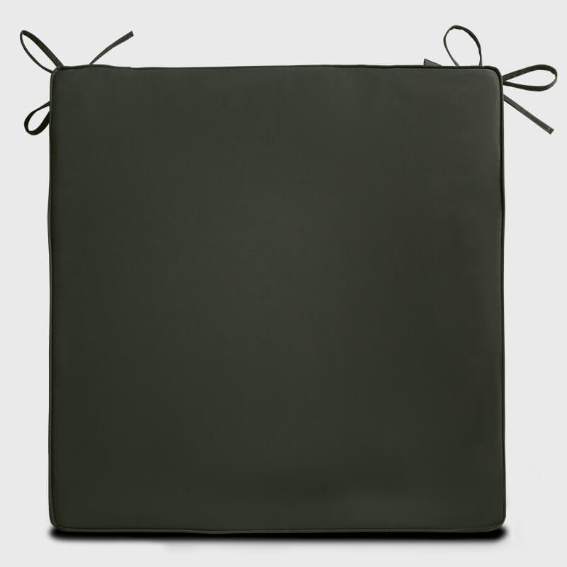 Exterior Chair Cushions with Ties with dark green color Rulaer | Rulaer