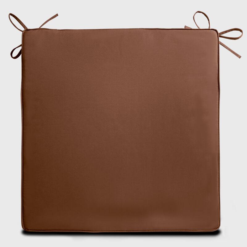 Exterior Chair Cushions with Ties with deep brown color Rulaer | Rulaer