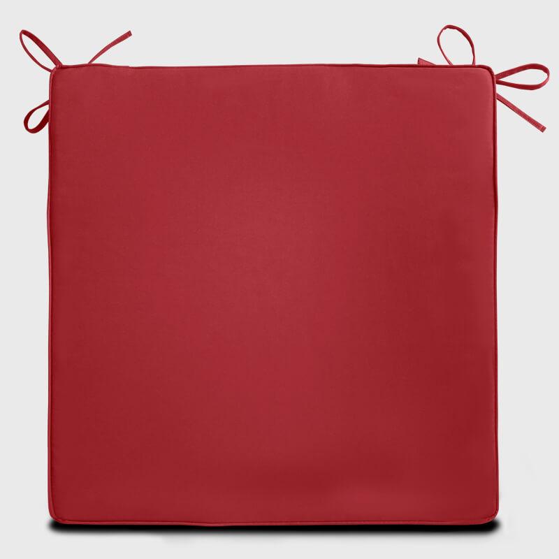 Exterior Chair Cushions with Ties with red color Rulaer | Rulaer