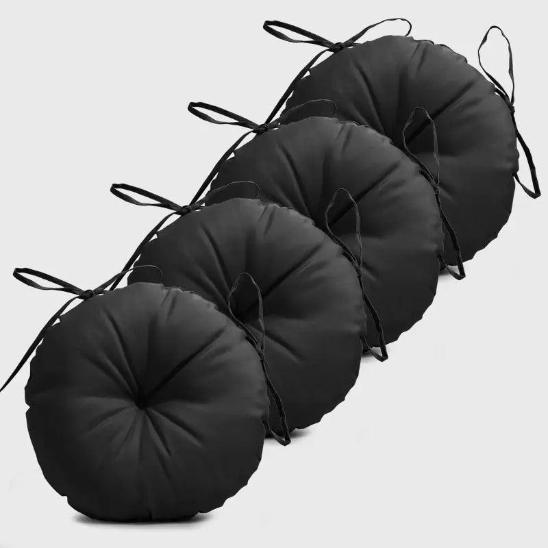 Patio Round Bar Stool Cushion with Black Color has fashion appearance and soft touch, suitable for the outdoor dining chair. | Rulaercushion