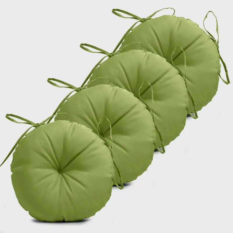 Patio Round Bar Stool Cushion with Grassy green Color has fashion appearance and soft touch, suitable for the outdoor dining chair. | Rulaercushion