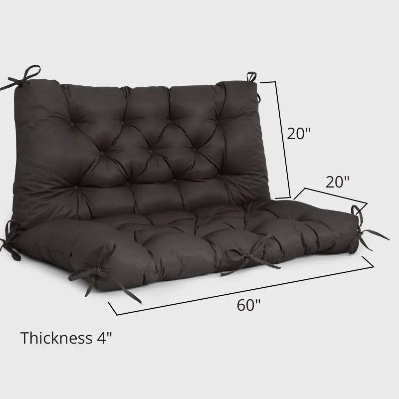 Garden Tufted Swing Cushion ahs many size choices to fit your swing bench | Rulaercushion