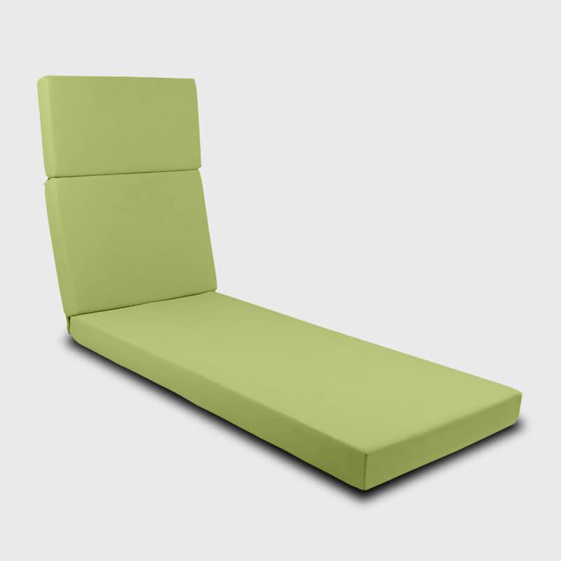 Grassy green Outdoor Deck Chaise Lounge Cushion | Rulaer