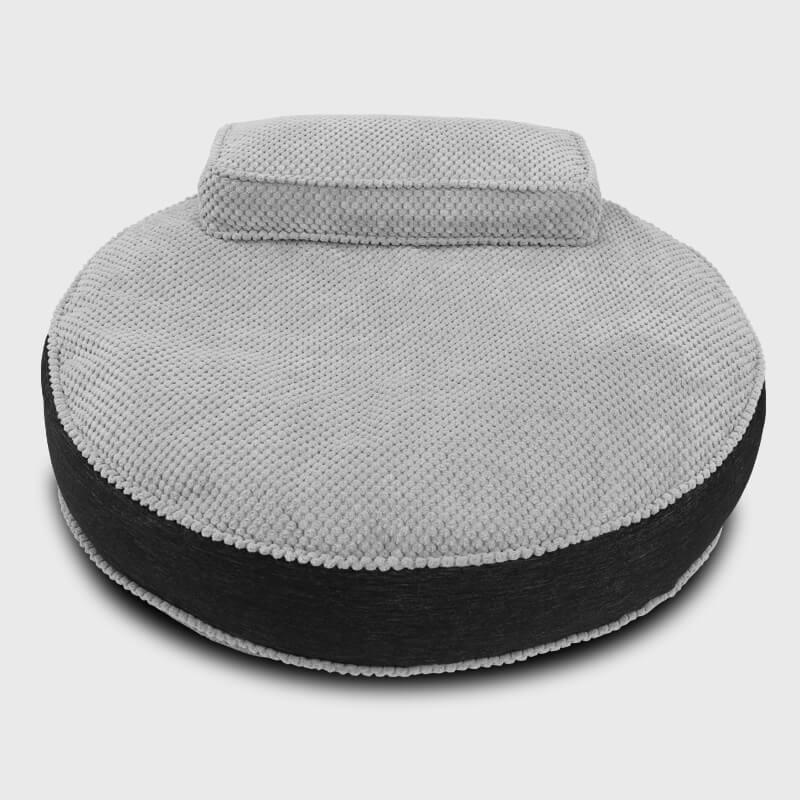 Gray Comfiest Small Puppy Bed with Pillow | Rulaer