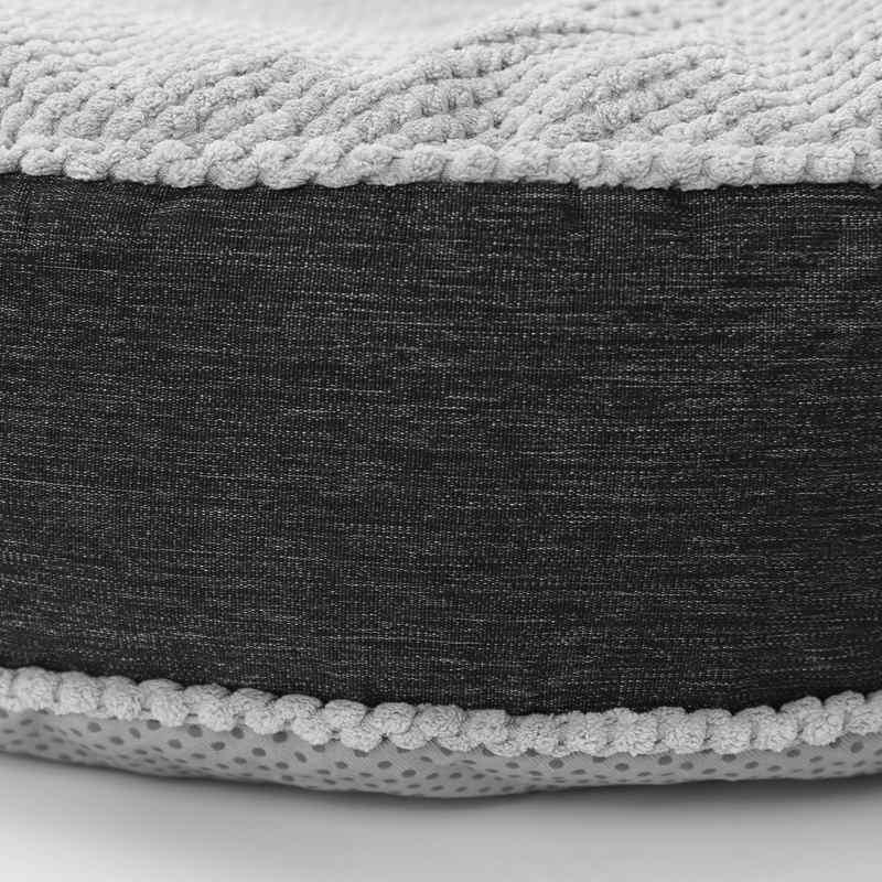 Gray Comfiest Small Puppy Bed with Pillow uses Anti-scratch 100% RPET recycled quality raw materials | Rulaer