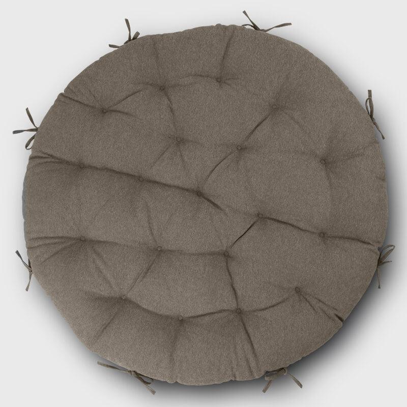 Gray brown Outdoor Papasan Seat Cushion adds comfort and style to your swing chair | Rulaer