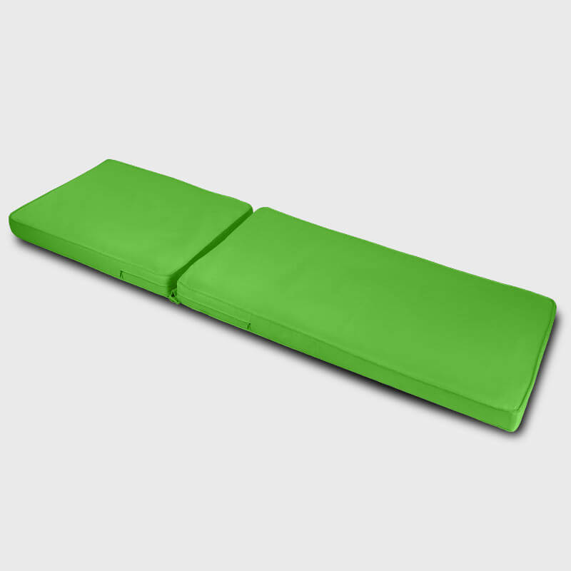 Green Outdoor Waterproof Chaise Lounge Cushion is made of premium fabric | Rulaer cushion