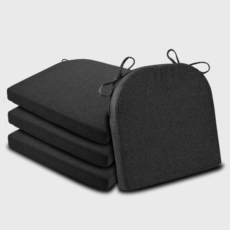 Indoor U Shaped Dining Chair Cushions with Deep gray color, best decor for your indoor dining chair | Rulaer