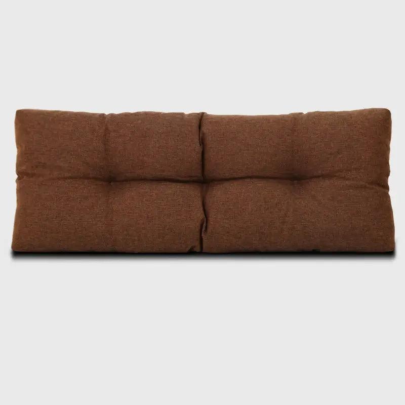 Indoor or Outdoor Tufted Bench Cushion with Deep brown Color is a beautiful and comfortable decor for your indoor or outdoor bench. | Rulaercushion