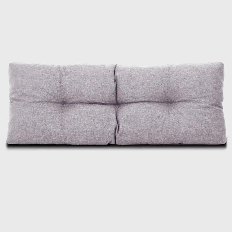 Indoor or Outdoor Tufted Bench Cushion with Light gray is a beautiful and comfortable decor for your indoor or outdoor bench. | Rulaercushion